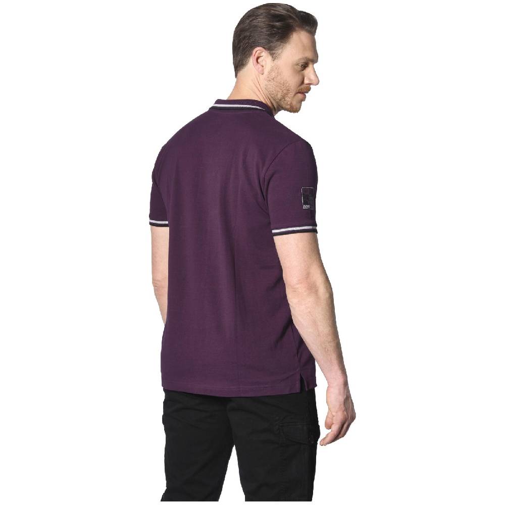 Jan Vanderstorm Poloshirt FRETU dunkelrot 2025