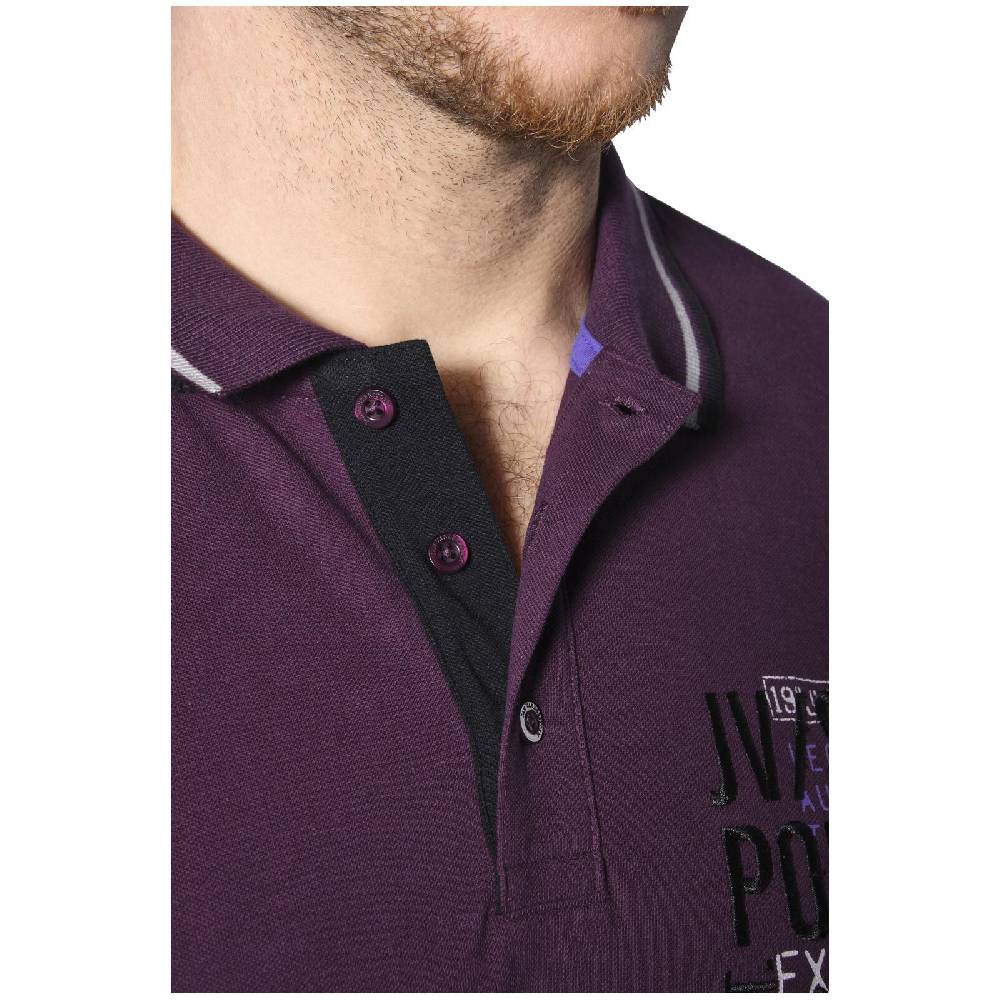 Jan Vanderstorm Poloshirt FRETU dunkelrot 2025