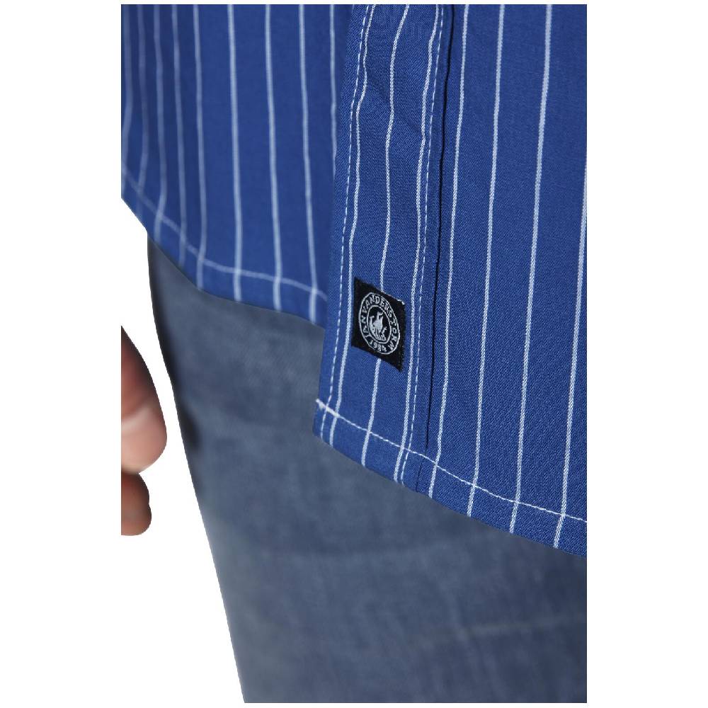 Jan Vanderstorm Streifenhemd PERTTU royal blau Outlet