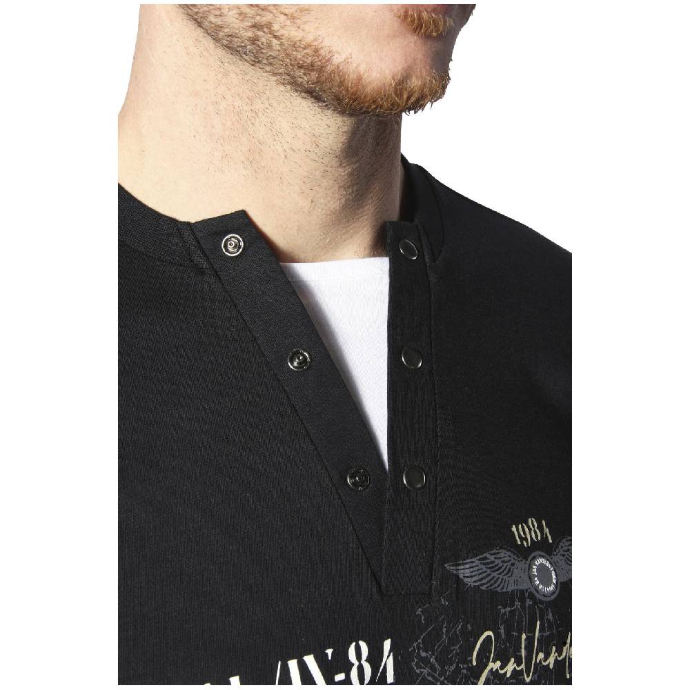 Jan Vanderstorm T-Shirt ULJAS schwarz Auslauf
