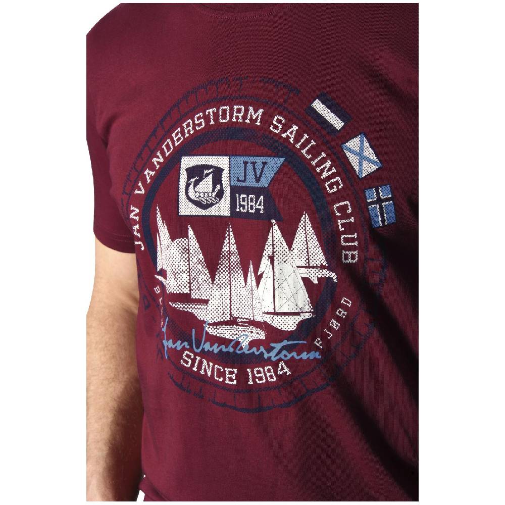 Jan Vanderstorm T-Shirt TERNO rot Verkauf