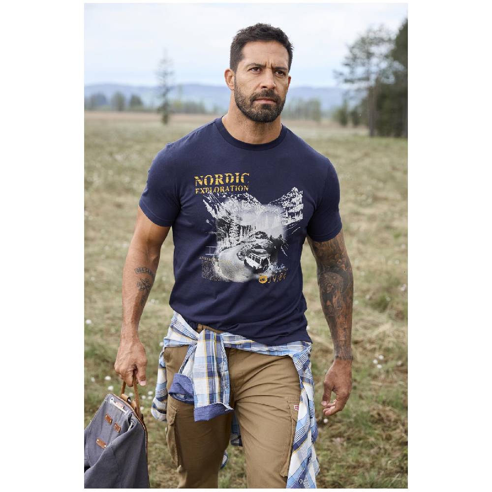 Jan Vanderstorm T-Shirt HAKSE dunkelblau Angebote