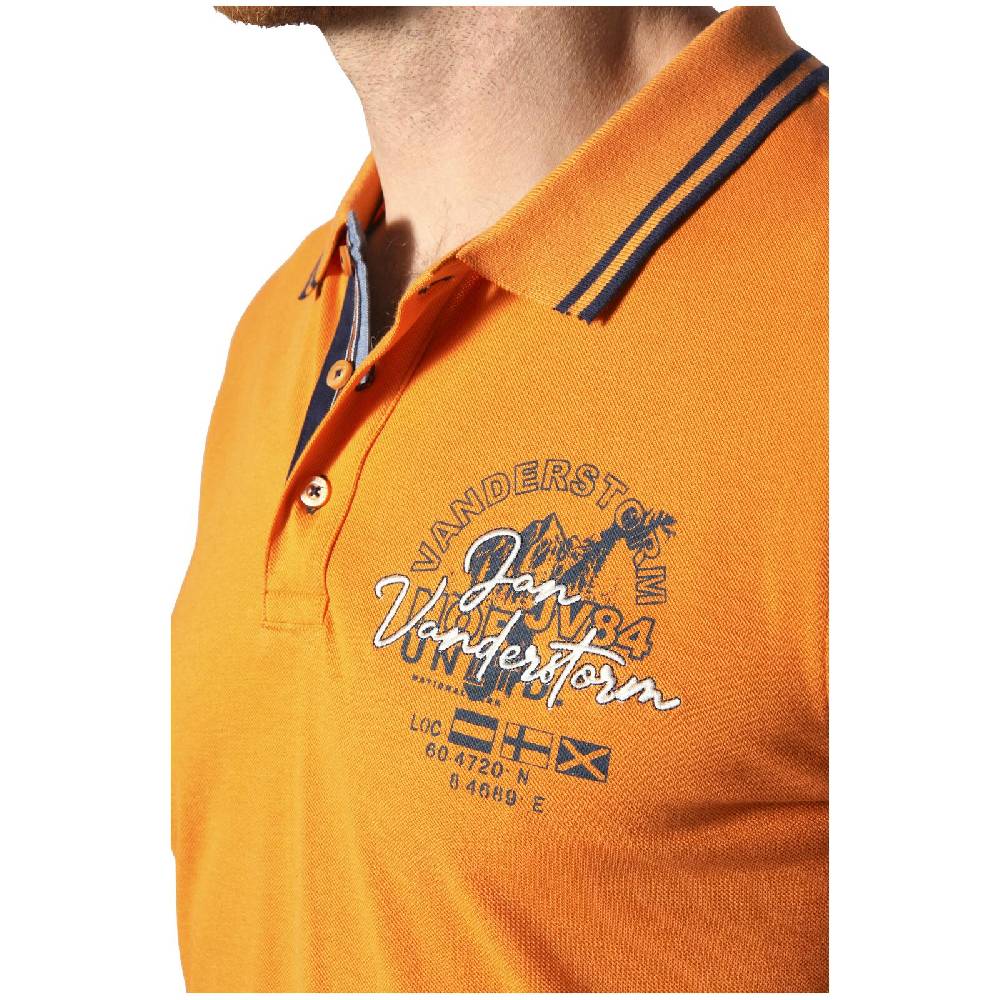Jan Vanderstorm Poloshirt HROLFMUND orange im Angebot