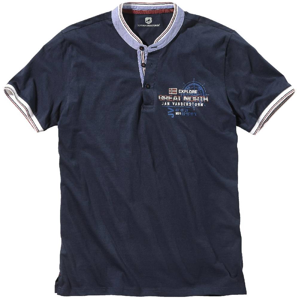 Jan Vanderstorm T-Shirt EDFINN dunkelblau Schlussverkauf