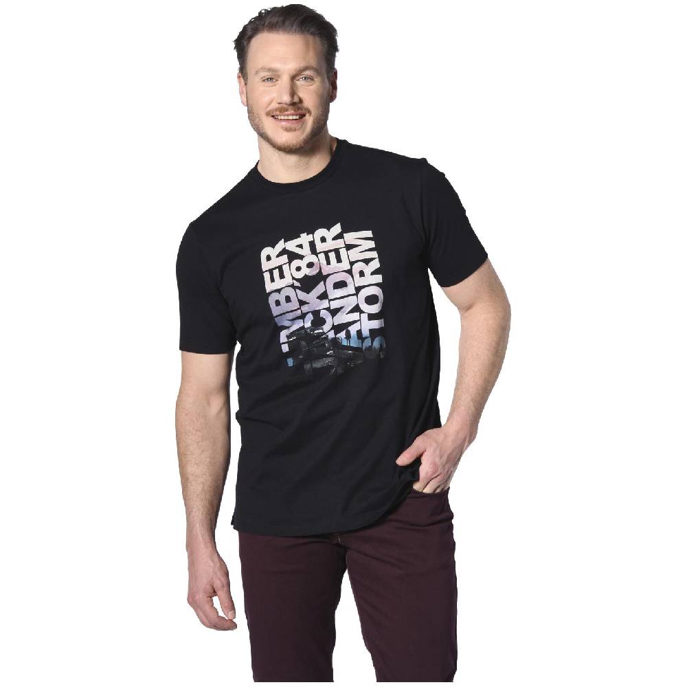 Jan Vanderstorm T-Shirt RANSTEIN schwarz Günstiger Verkauf
