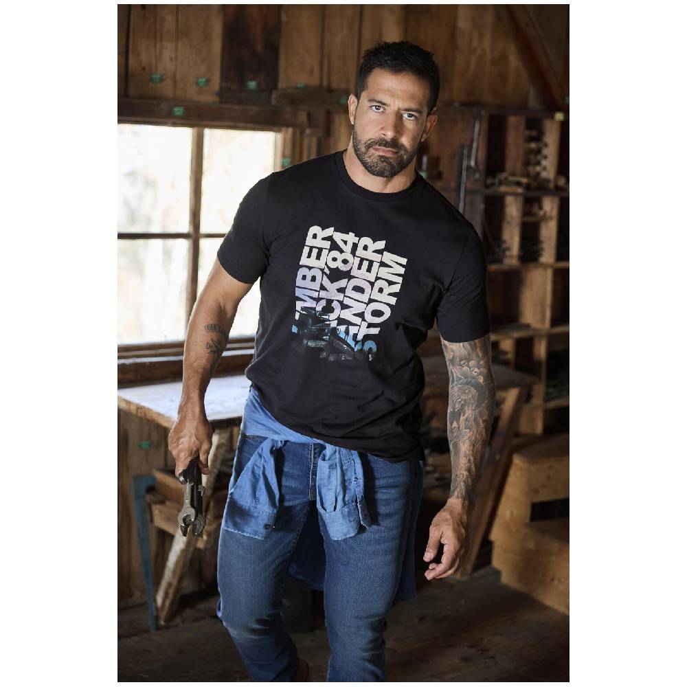 Jan Vanderstorm T-Shirt RANSTEIN schwarz Günstiger Verkauf