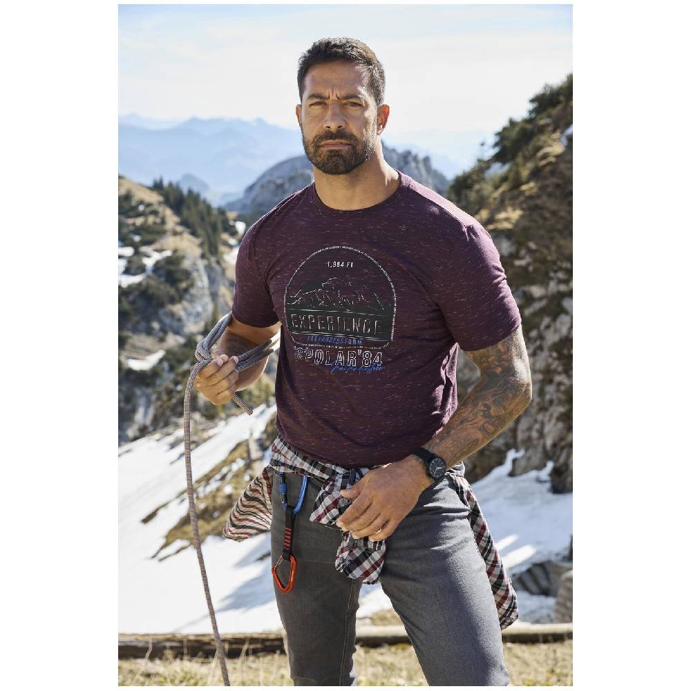 Jan Vanderstorm T-Shirt PERDALSON lila melange Fabrikpreis
