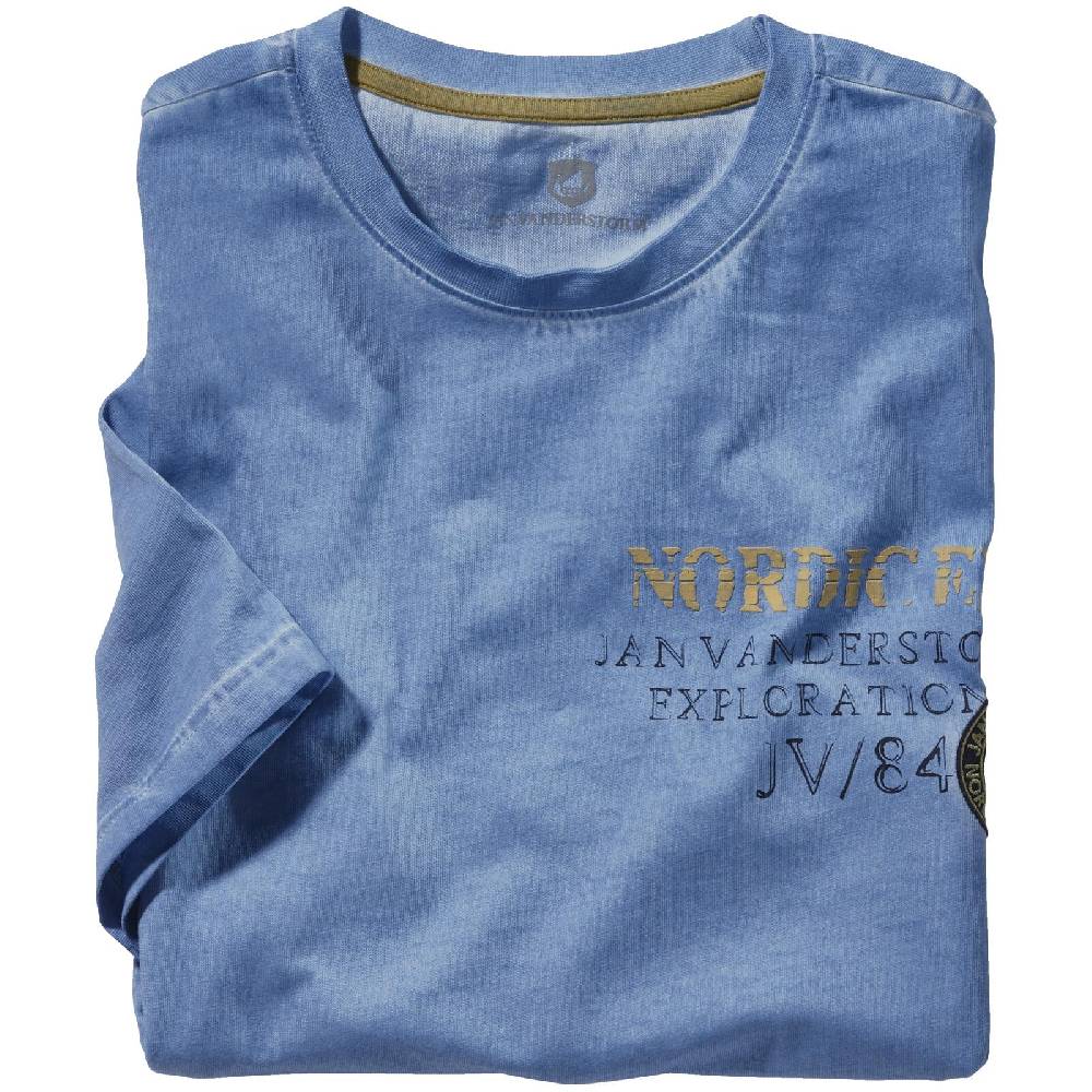Jan Vanderstorm T-Shirt ANDJORN blau Rabatt