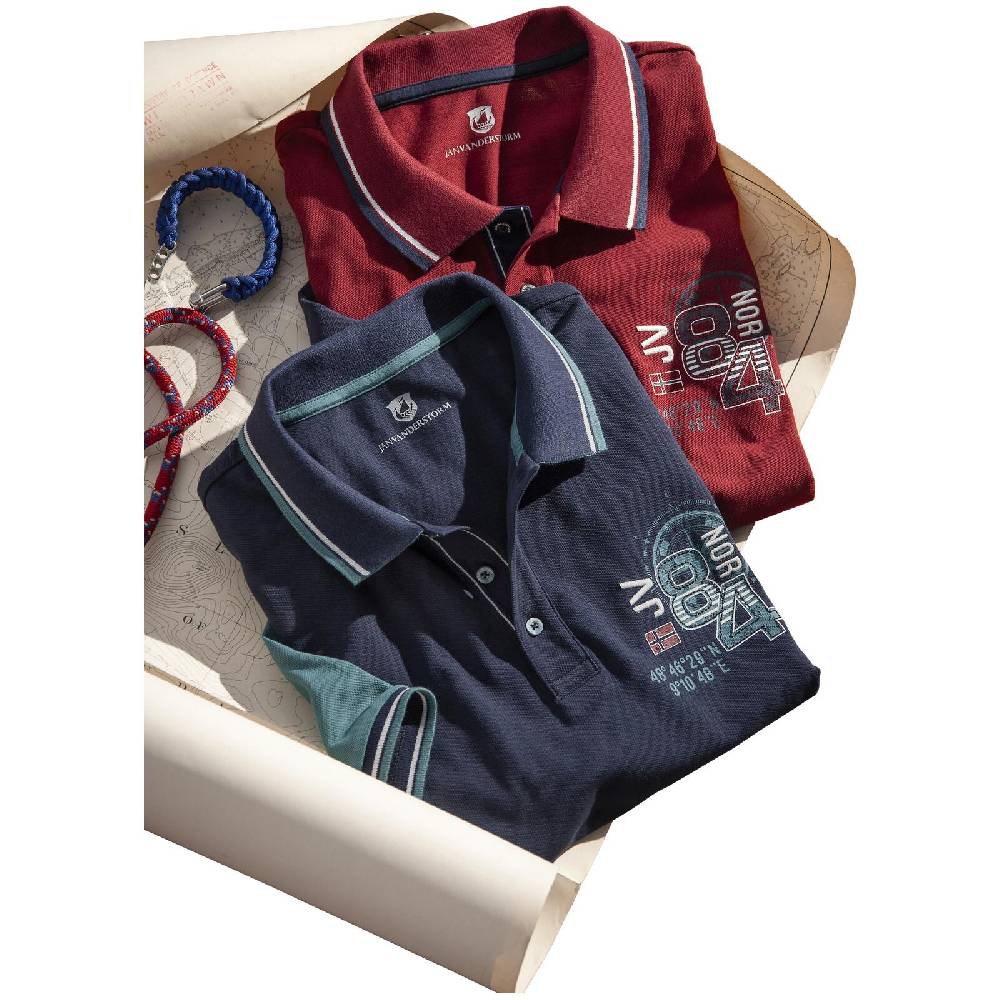 Jan Vanderstorm Poloshirt OLEJORN dunkelblau Flash Sale