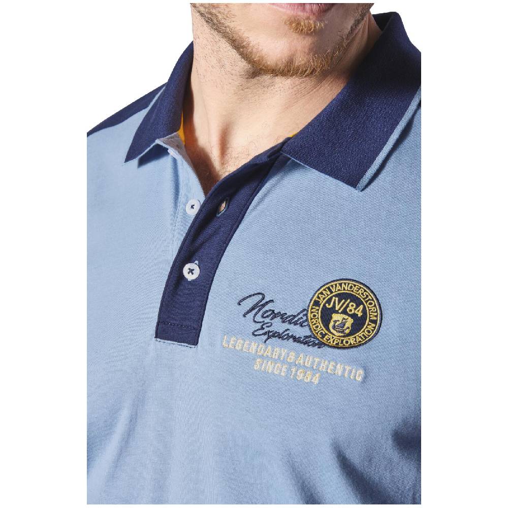 Jan Vanderstorm Poloshirt EGRON blau Exklusivangebot