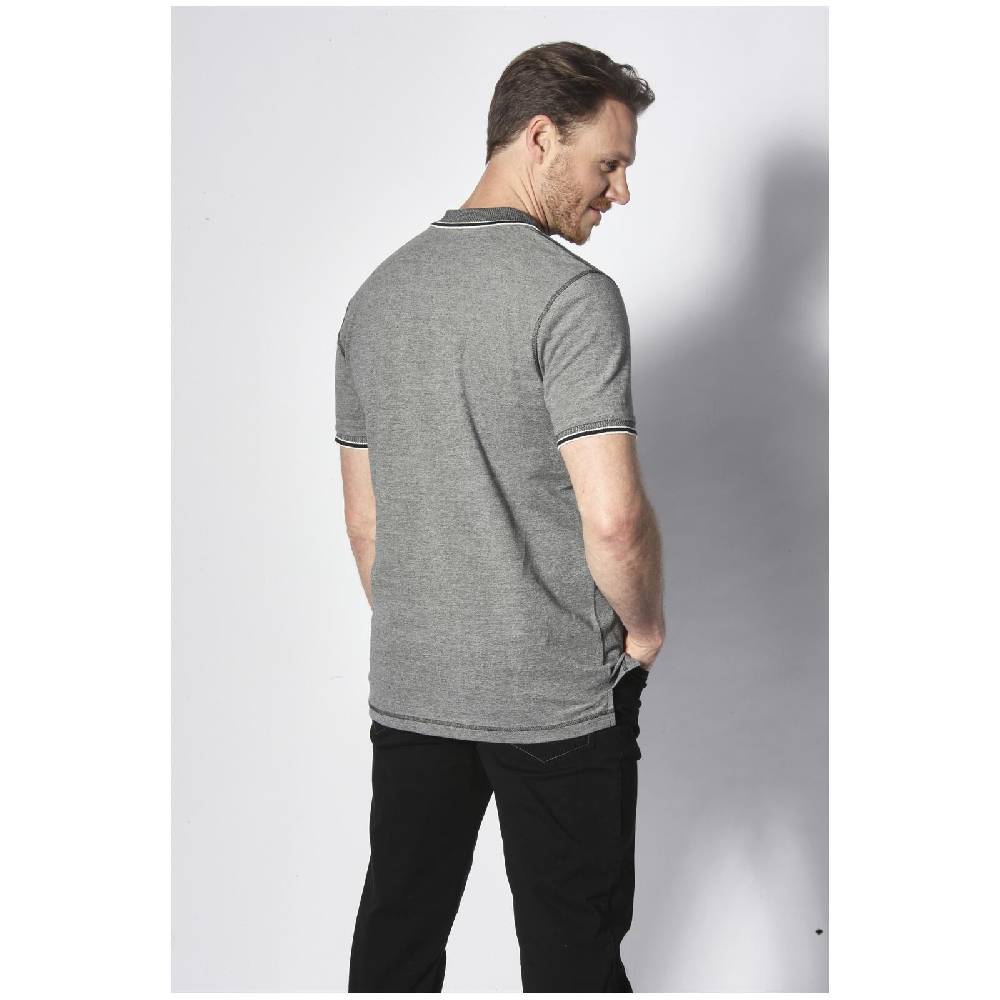 Jan Vanderstorm Poloshirt RIGHER schwarz melange Saisonschlussverkauf