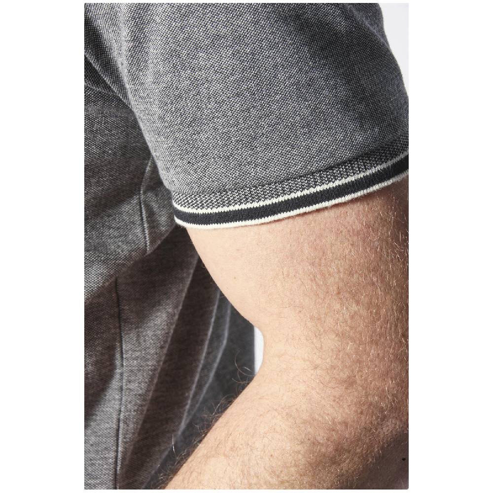 Jan Vanderstorm Poloshirt RIGHER schwarz melange Saisonschlussverkauf
