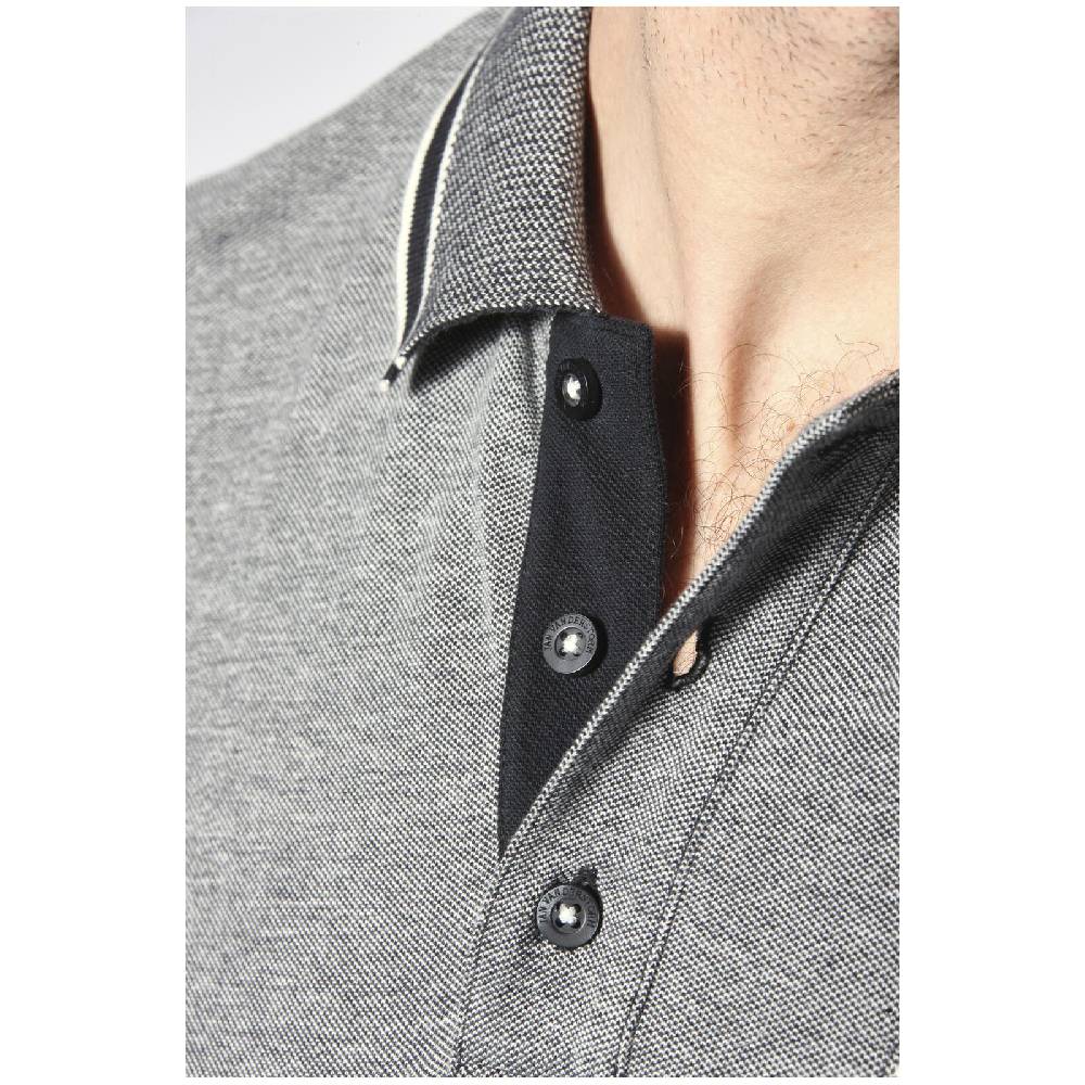 Jan Vanderstorm Poloshirt RIGHER schwarz melange Saisonschlussverkauf