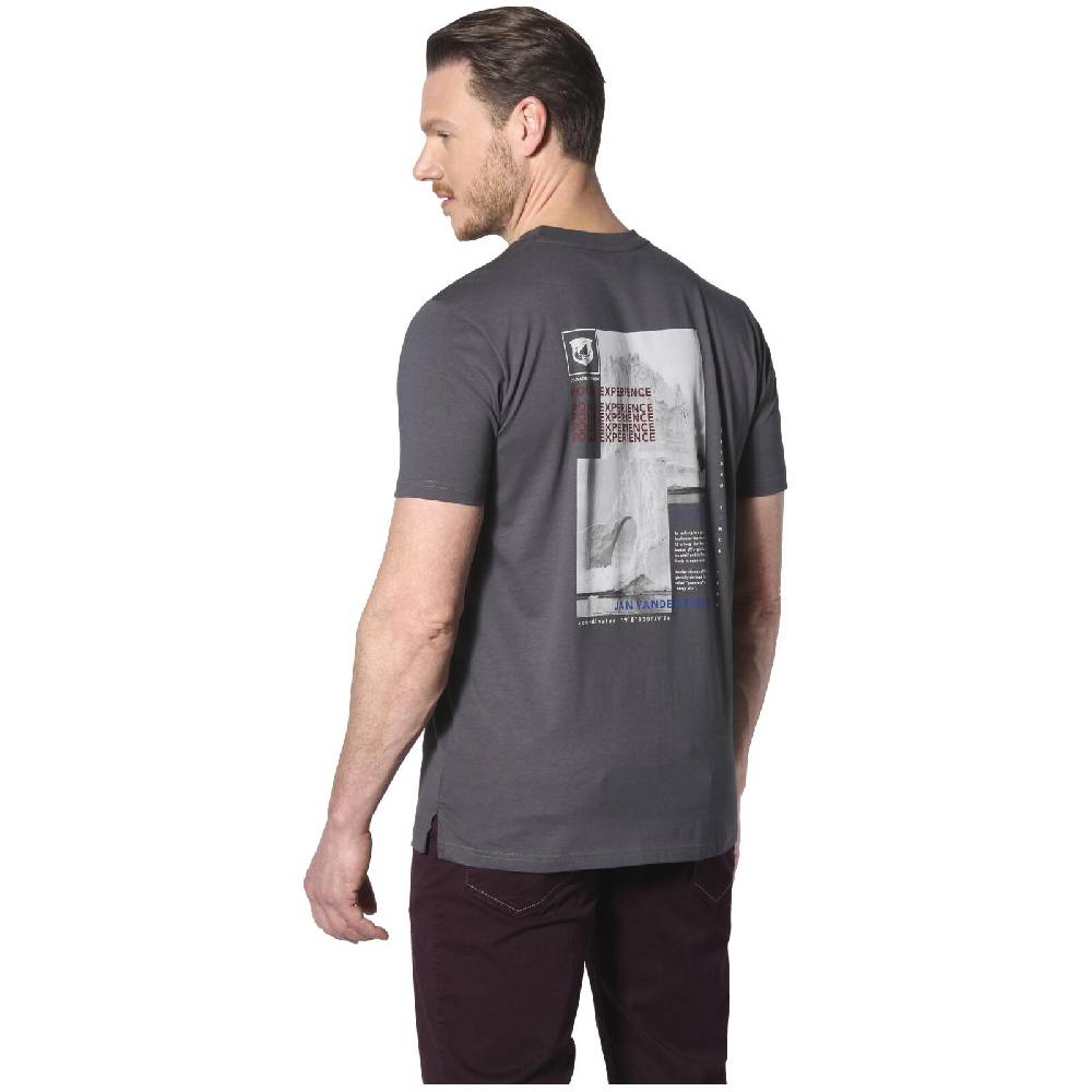 Jan Vanderstorm T-Shirt BERNWALD dunkelgrau Weihnachtsangebot