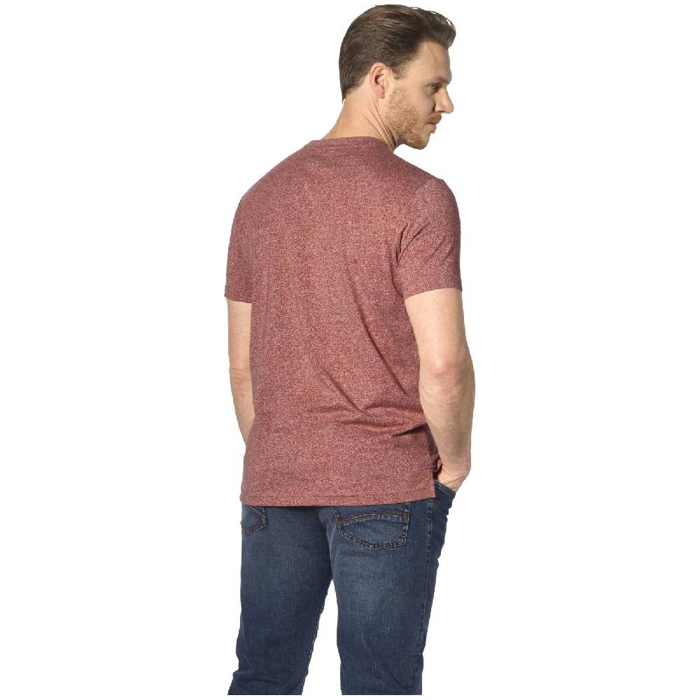Jan Vanderstorm T-Shirt FINNMARVIN dunkelrot melange Osterangebot