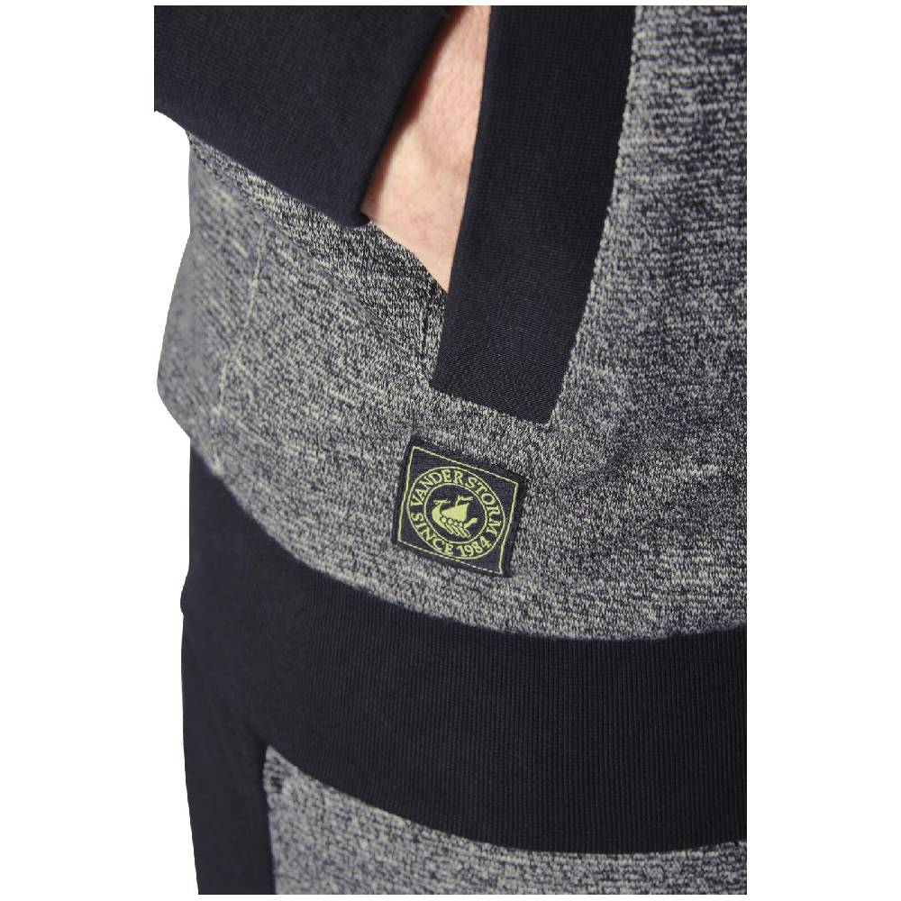 Jan Vanderstorm Sweatjacke RUMOLT schwarz melange Muttertagsangebot