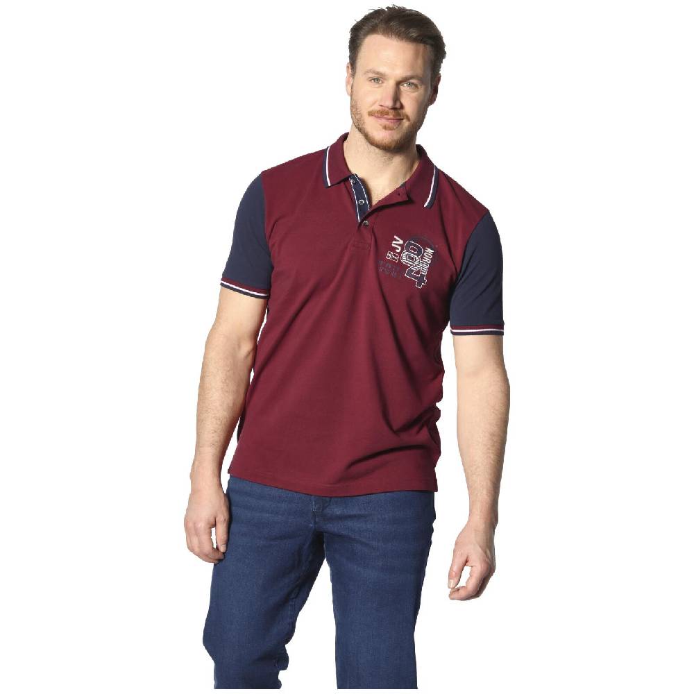 Jan Vanderstorm Poloshirt OLEJORN dunkelrot Vatertagsangebot