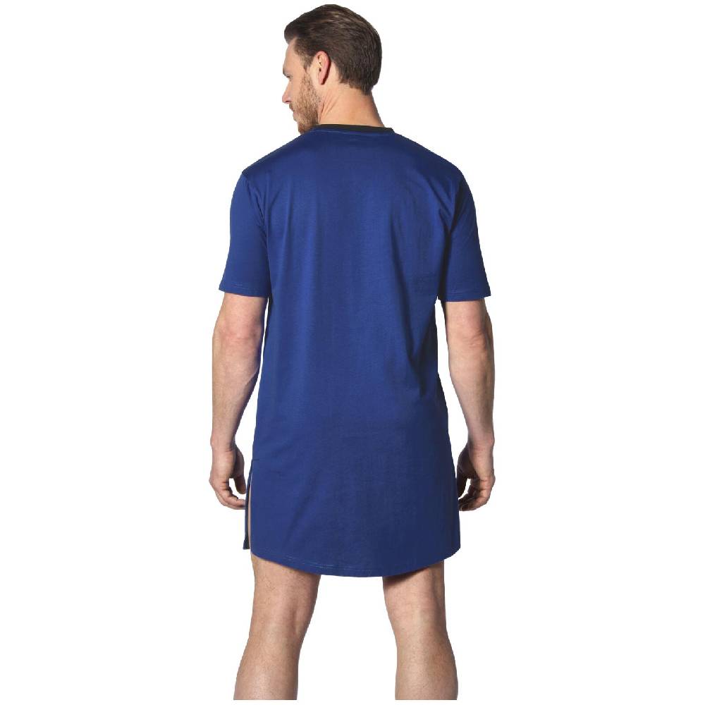 Jan Vanderstorm Doppelpack Nachthemd ALOF blau Clearance-Verkauf