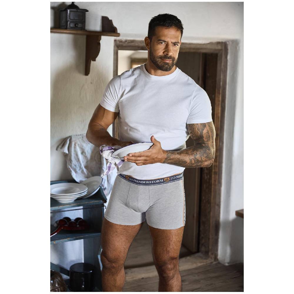 Jan Vanderstorm 2er Pack Retropants JORDEBALD grau Begrenzt auf 3 Tage