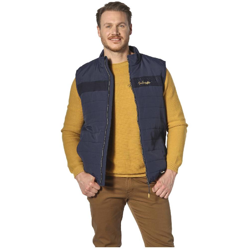 Jan Vanderstorm Outdoorweste ULOF dunkelblau Großer Ausverkauf