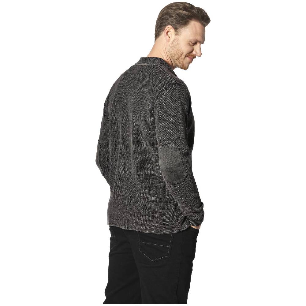 Jan Vanderstorm Strickjacke SIGURDULFAR schwarz Begrenztes Angebot