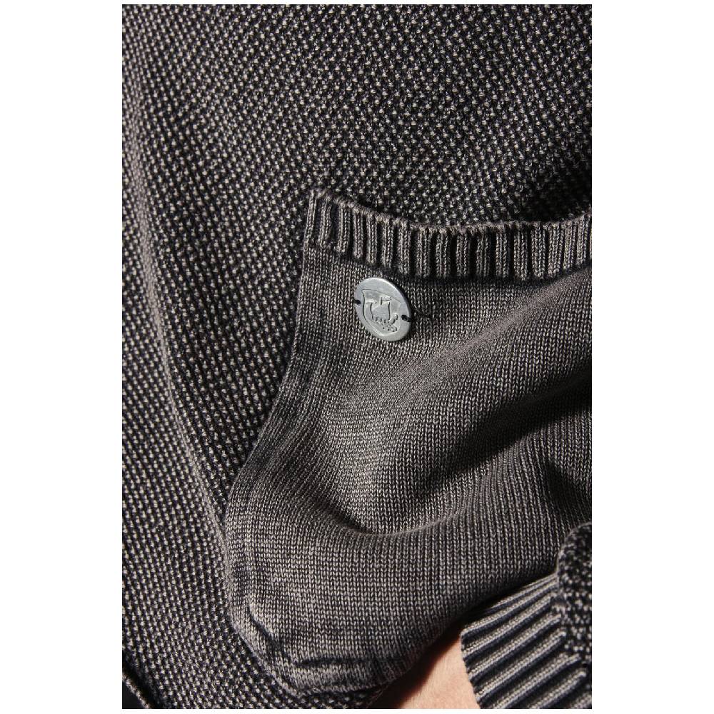 Jan Vanderstorm Strickjacke SIGURDULFAR schwarz Begrenztes Angebot