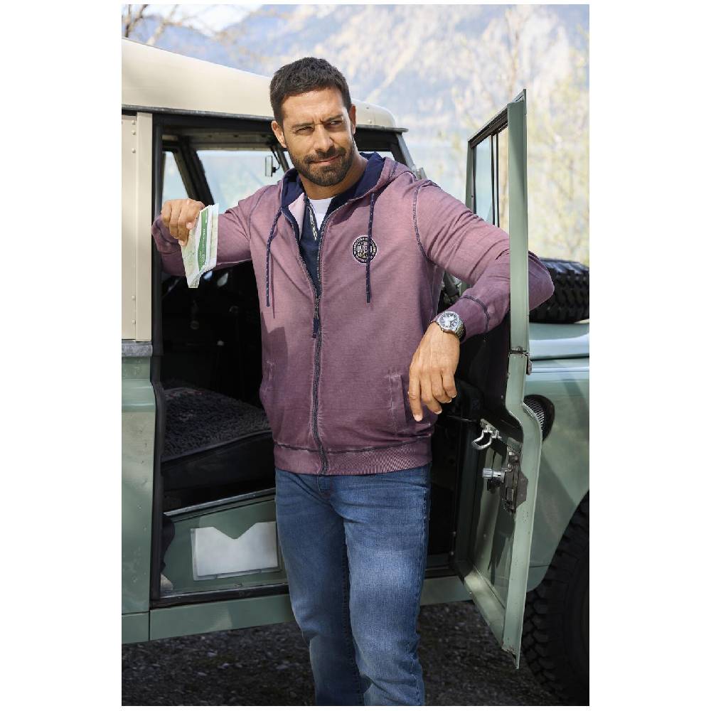 Jan Vanderstorm Sweatjacke PERKELMAN helllila Online Shopping