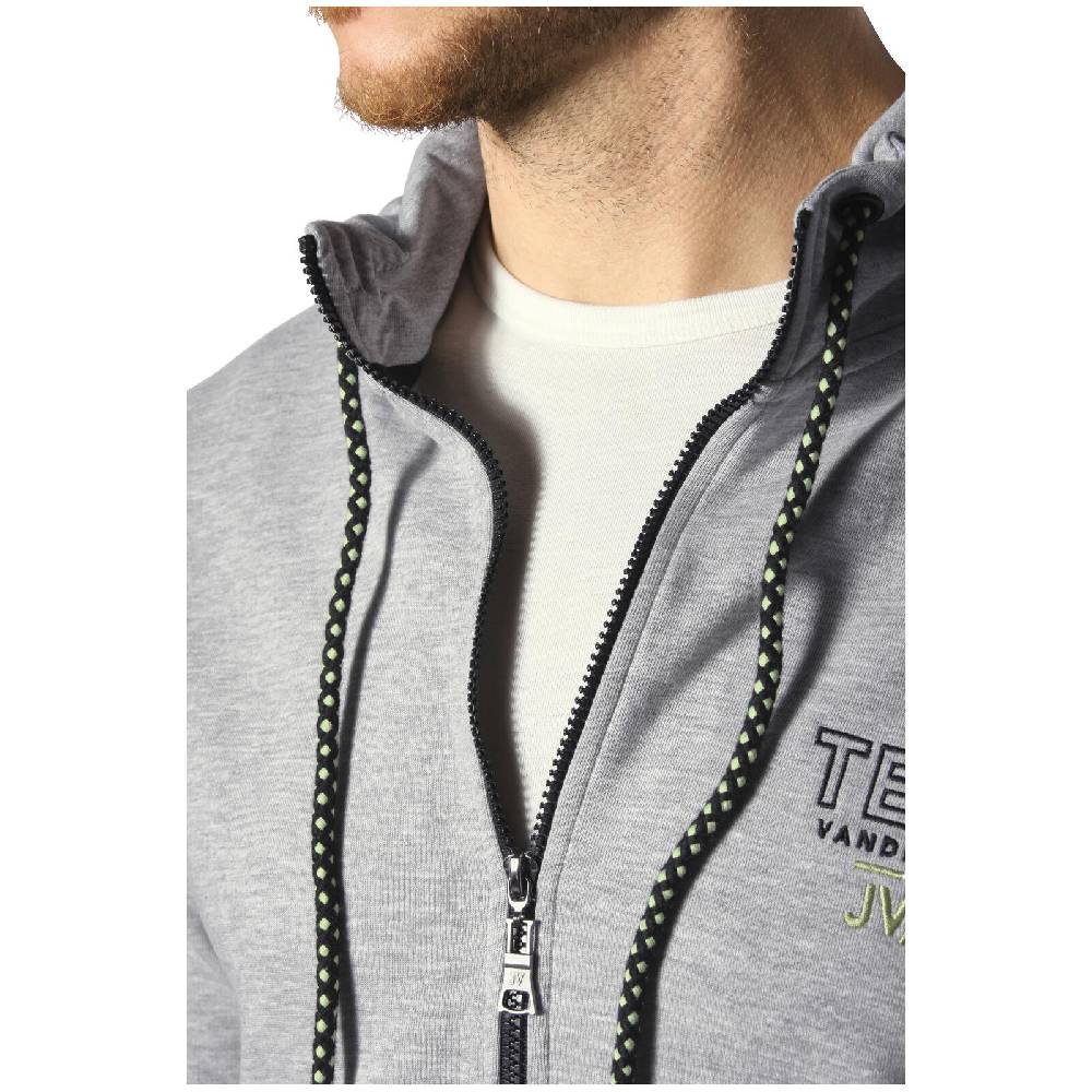 Jan Vanderstorm Sweatjacke ODGRIM silbergrau melange Saisonschlussverkauf