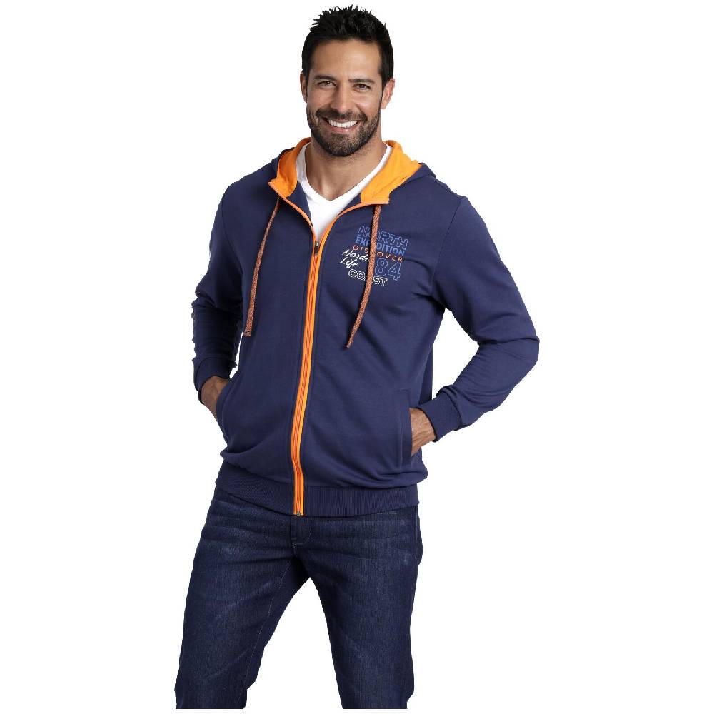 Jan Vanderstorm Sweatjacke RODERICH dunkelblau Osterangebot