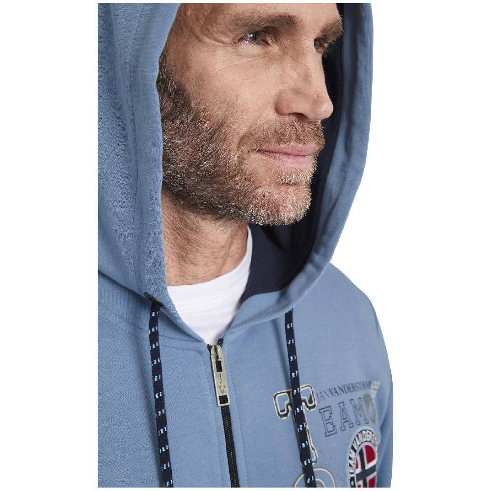 Jan Vanderstorm Sweatjacke HOLVAST blau Jubiläumsangebot
