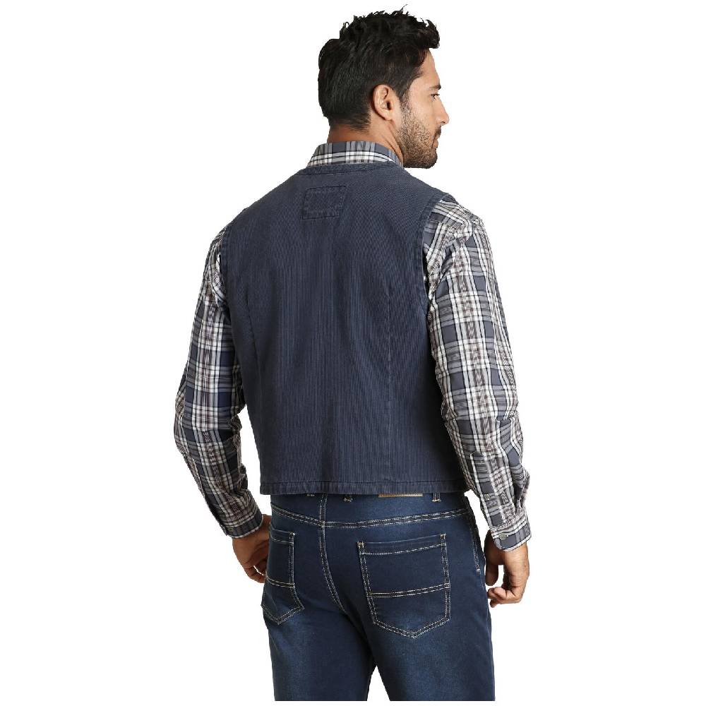 Jan Vanderstorm Weste TORELL blau Top Angebot