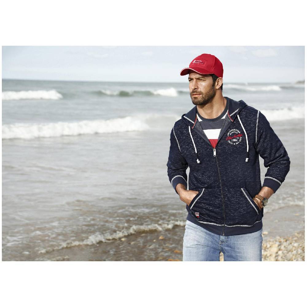Jan Vanderstorm Sweatjacke JOKORA dunkelblau melange Neueste Mode