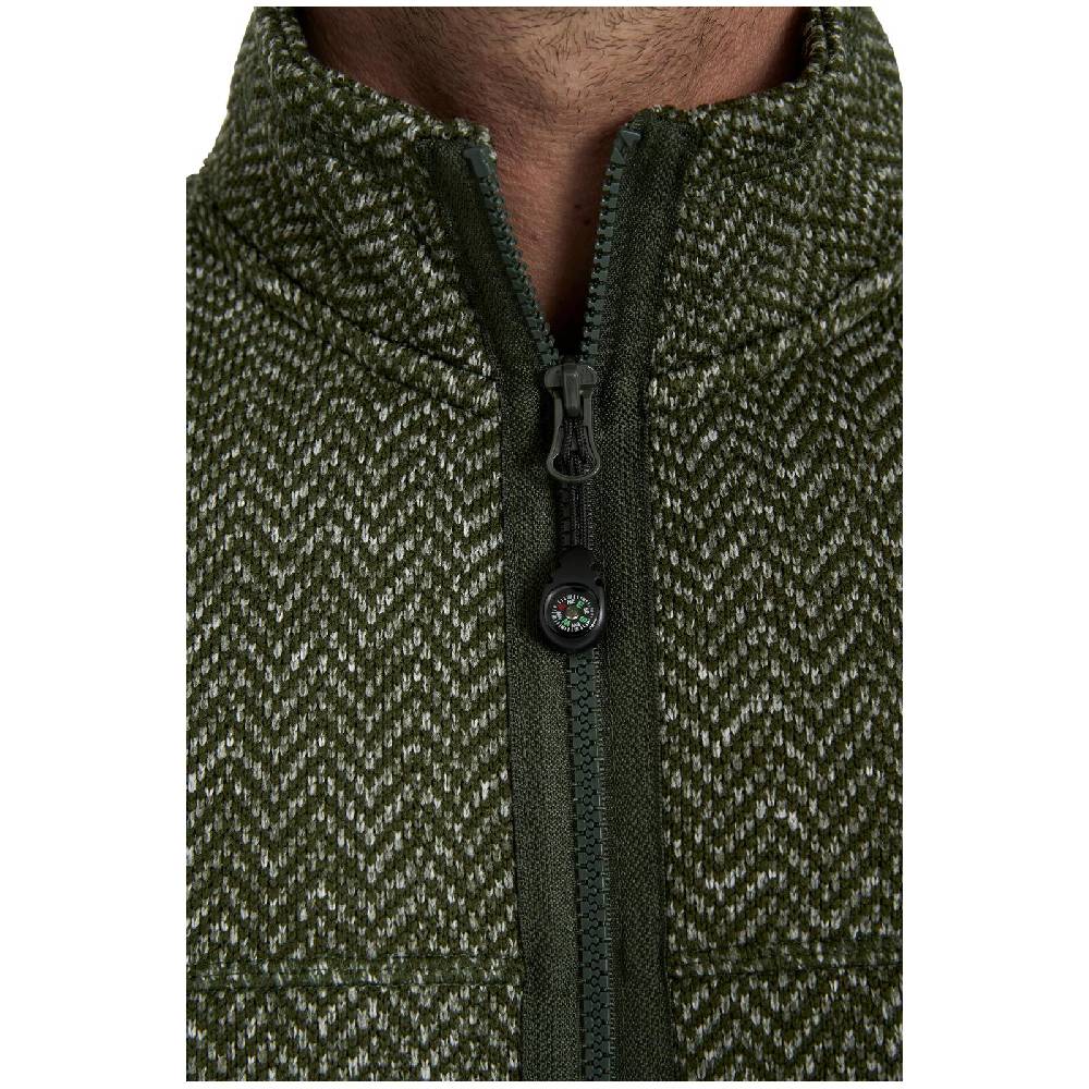 Jan Vanderstorm Strickfleecejacke KOLMUND oliv Online Outlet