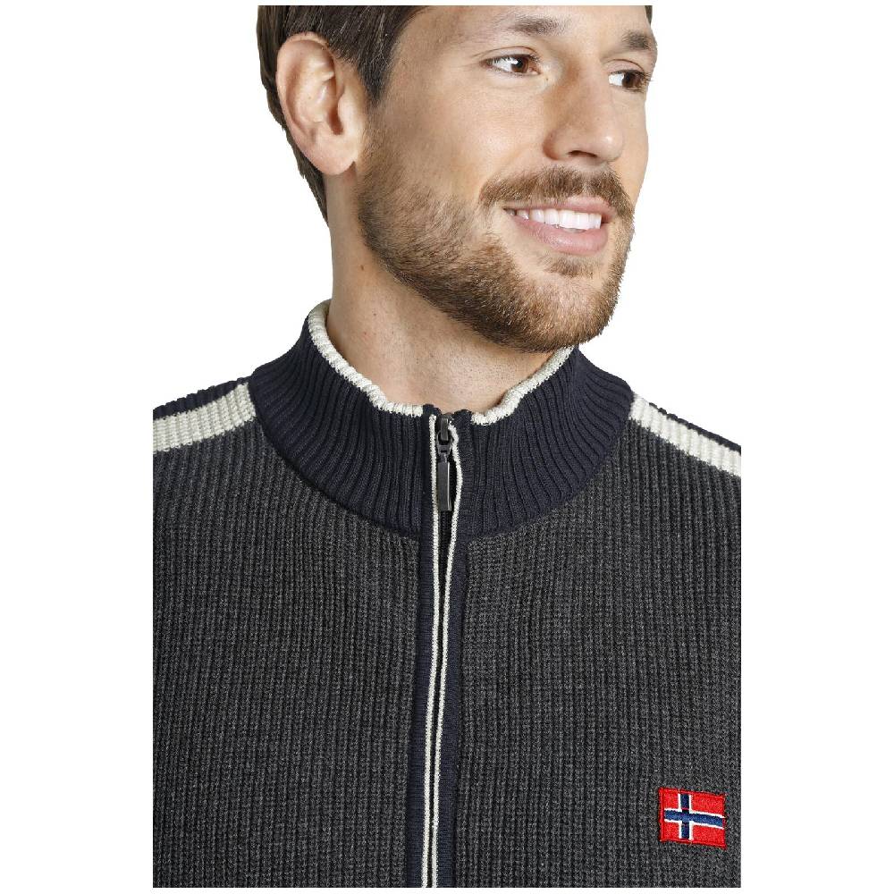 Jan Vanderstorm Strickjacke ANVE dunkelgrau Sonderangebote