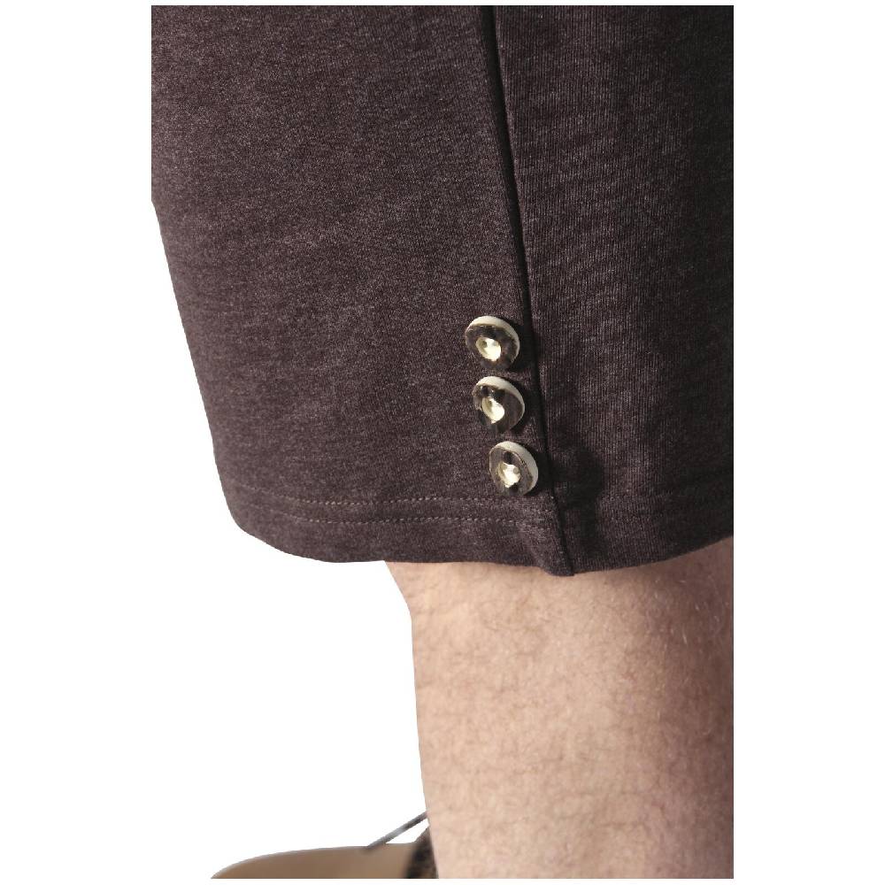 Jan Vanderstorm Sweatbermuda DENNIK dunkelbraun Super Sparpreis