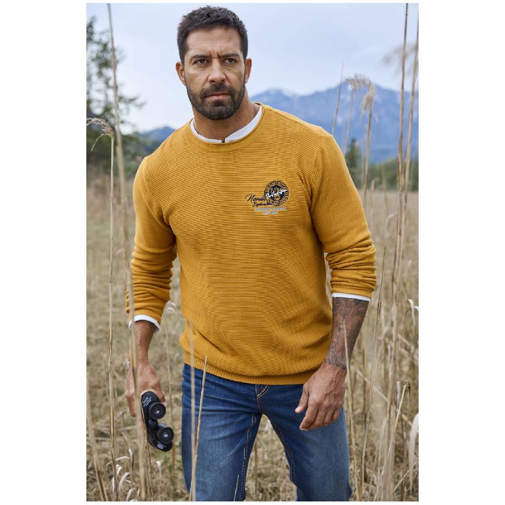 Jan Vanderstorm Pullover TRYGVE dunkelgelb Online
