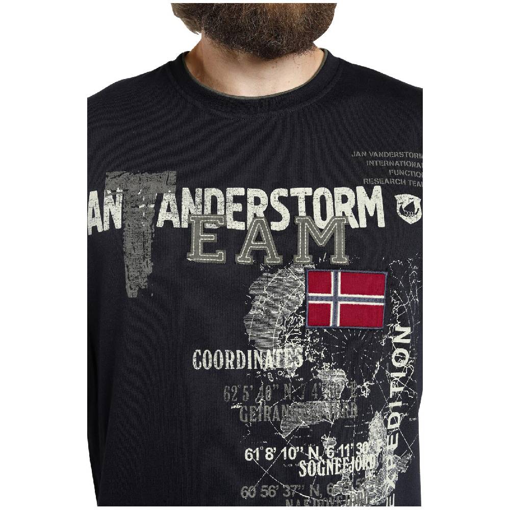 Jan Vanderstorm T-Shirt SÖLVE dunkelblau Auslauf