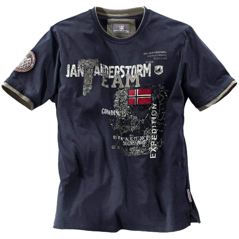 Jan Vanderstorm T-Shirt SÖLVE dunkelblau Auslauf