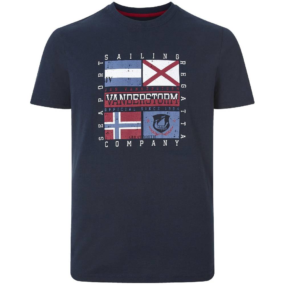 Jan Vanderstorm Doppelpack T-Shirt PREBEN blau dunkelblau Angebote