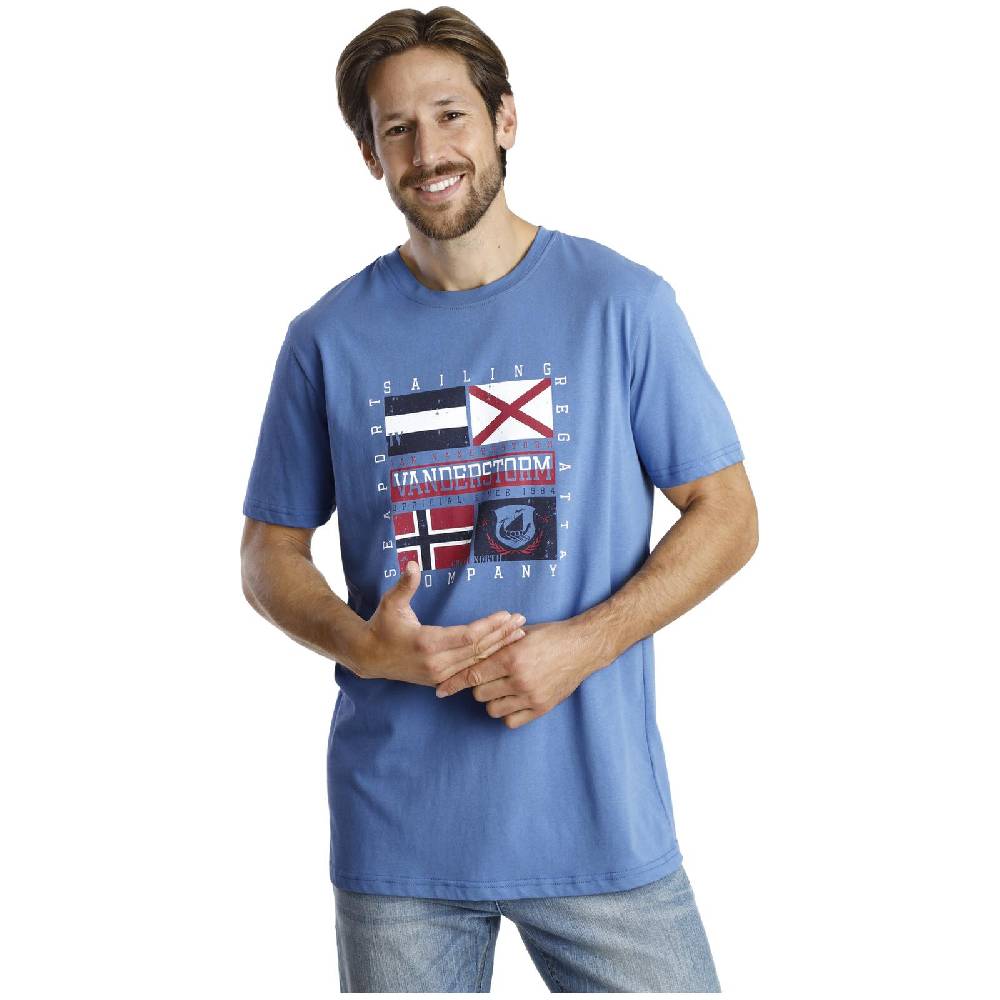 Jan Vanderstorm Doppelpack T-Shirt PREBEN blau dunkelblau Angebote