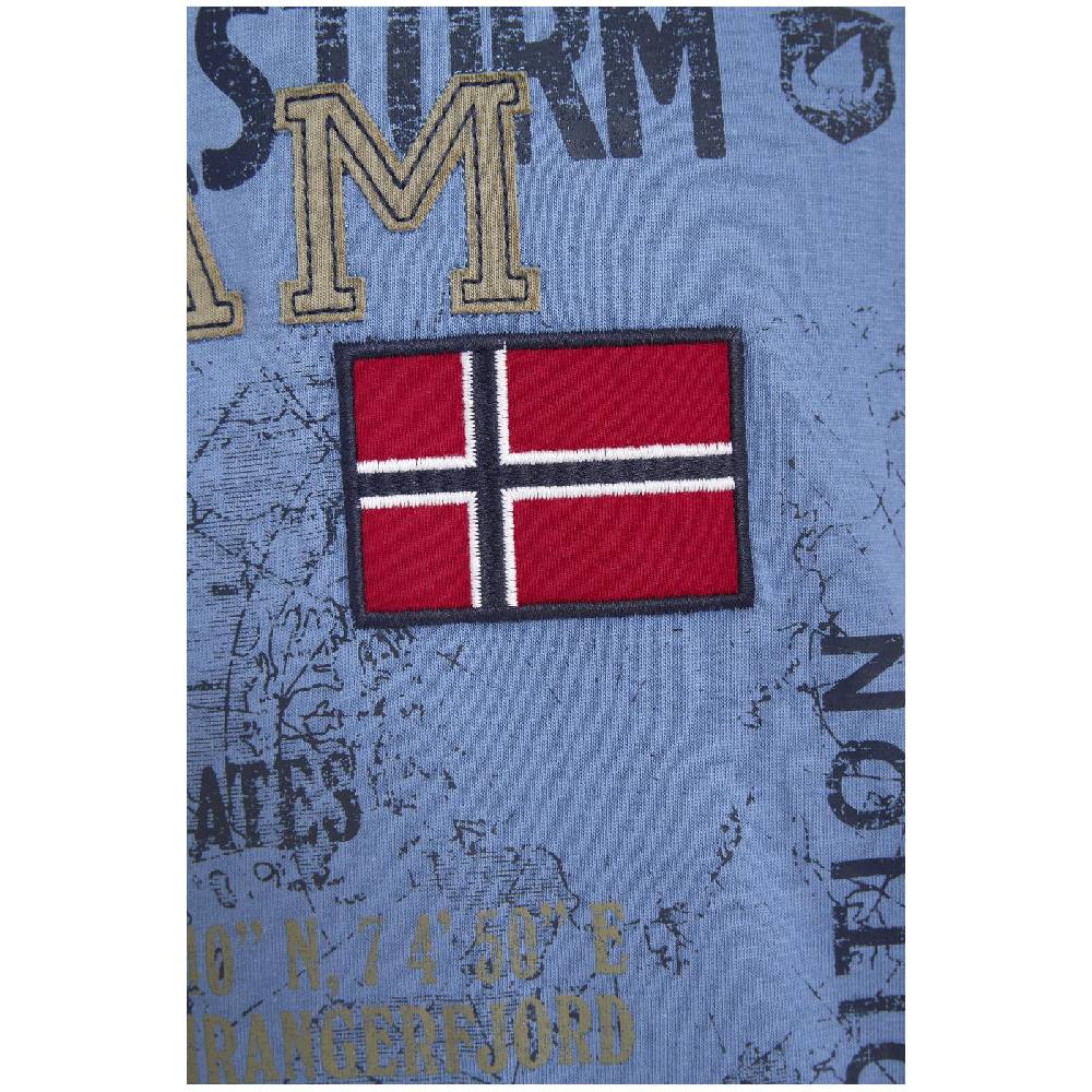 Jan Vanderstorm T-Shirt SÖLVE blau Fabrikverkauf