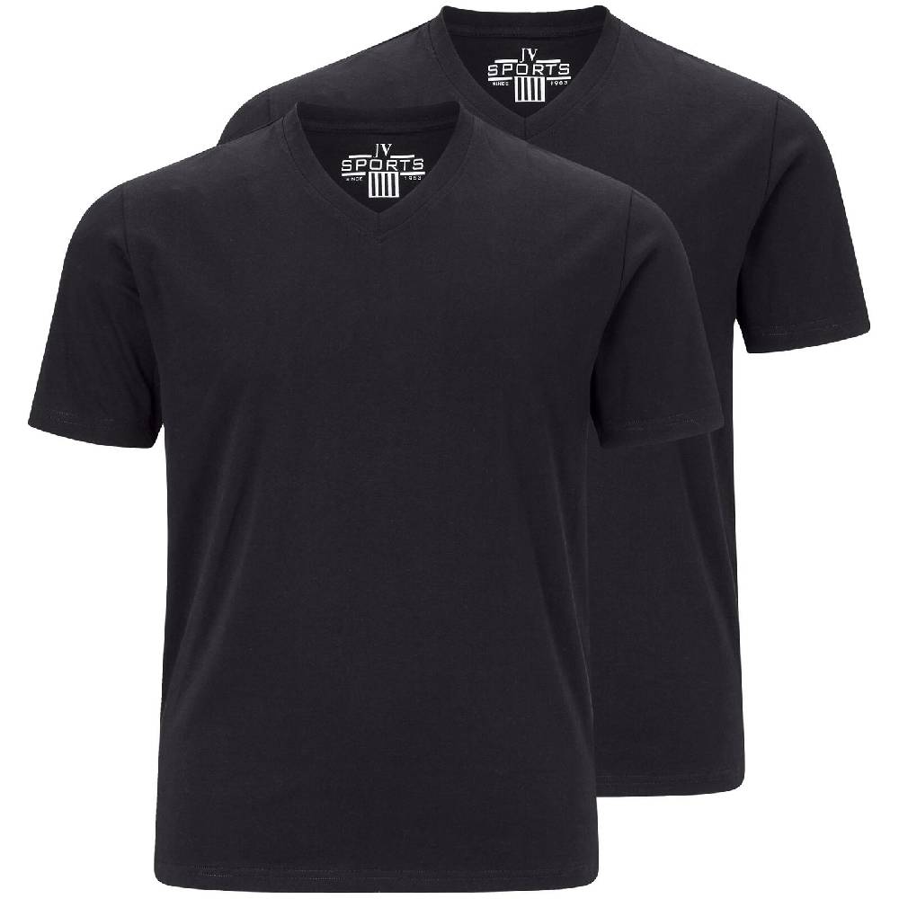 Jan Vanderstorm Doppelpack T-Shirt OSMO schwarz Sonderangebot