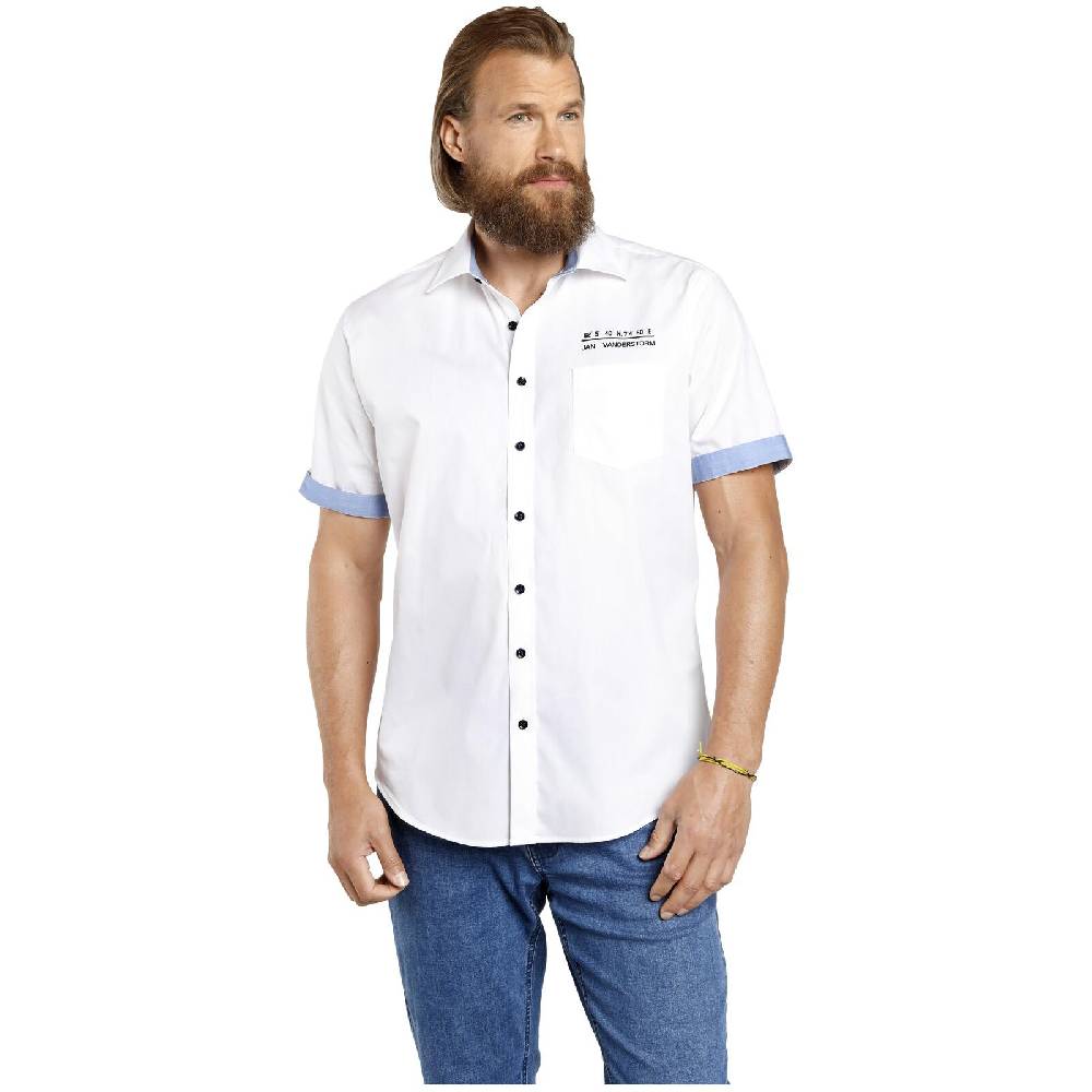 Jan Vanderstorm Doppelpack Hemd EVIN weiß hellblau Günstig kaufen