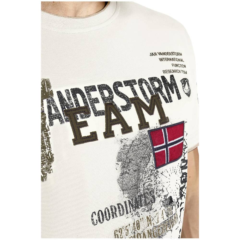 Jan Vanderstorm T-Shirt SÖLVE wollweiß Versandkostenfrei