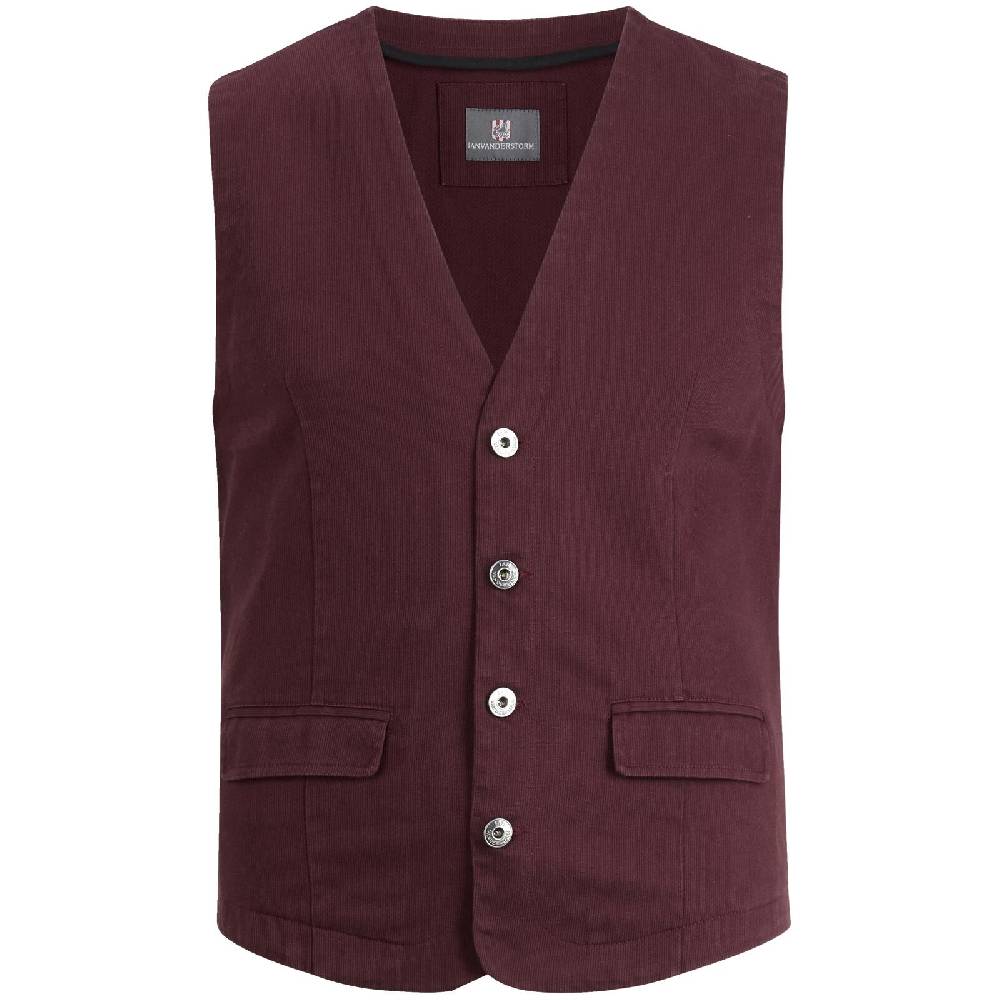 Jan Vanderstorm Weste TORELL dunkelrot Flash Sale