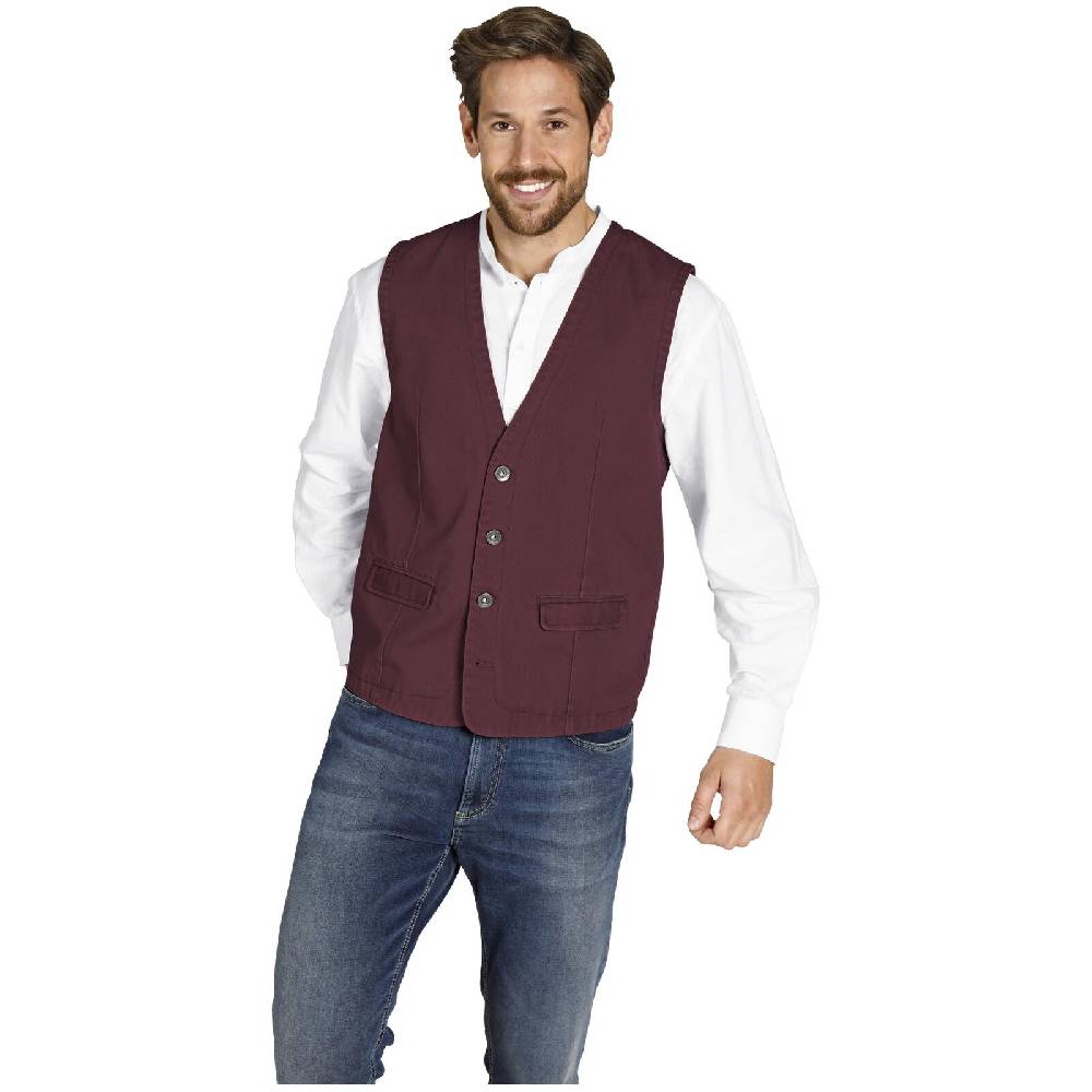 Jan Vanderstorm Weste TORELL dunkelrot Flash Sale