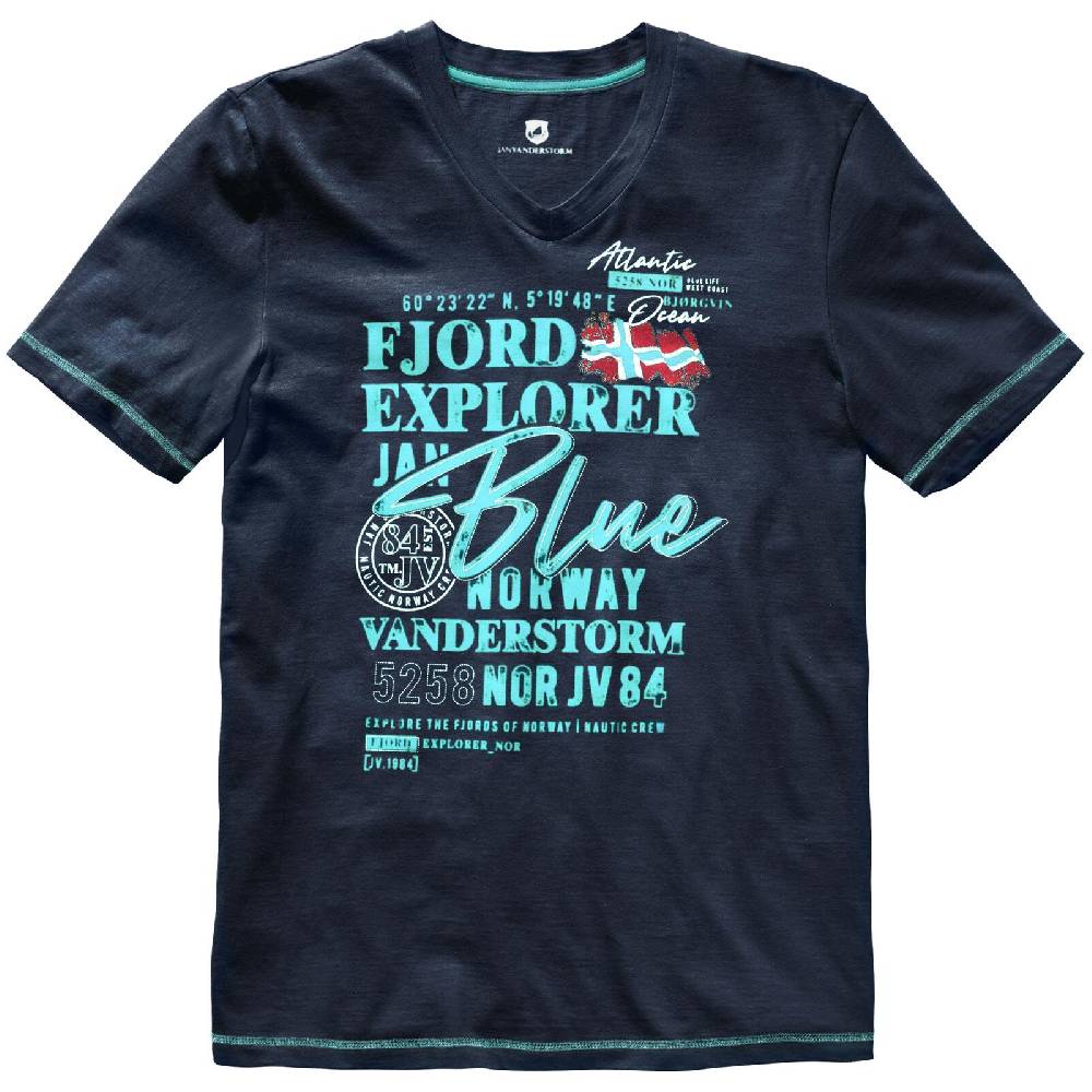 Jan Vanderstorm T-Shirt NORDGER dunkelblau Muttertagsangebot