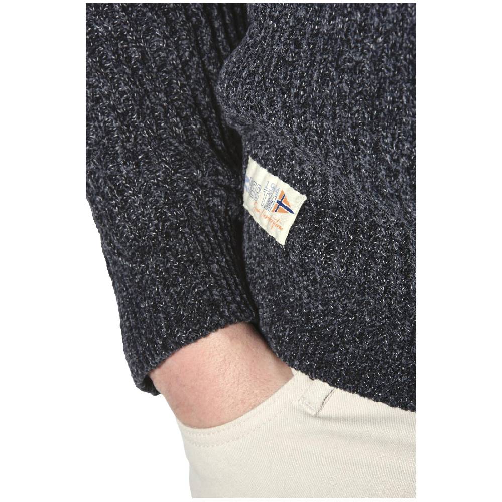 Jan Vanderstorm Pullover mit Mütze RONAI dunkelgrau melange Blitzangebot