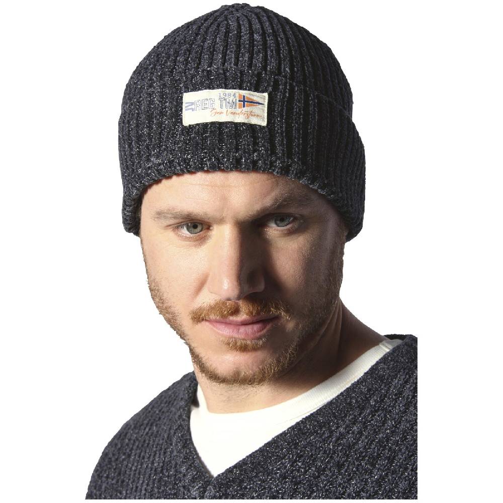 Jan Vanderstorm Pullover mit Mütze RONAI dunkelgrau melange Blitzangebot