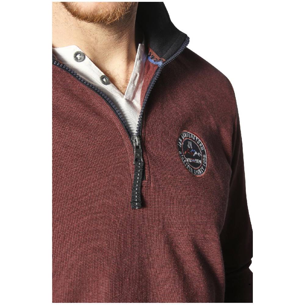 Jan Vanderstorm Sweatshirt MARKWARD dunkelrot Wochenangebot